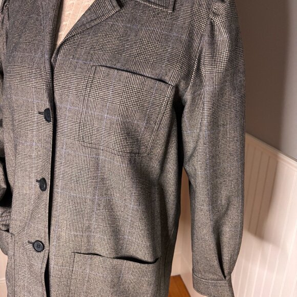 Yves Saint Laurent Rive Gauche Vintage Gaberdine Wool Jacket size 40 - Picture 4 of 8